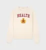 NY Health Crest Knitted Sweater - Cream/Merlot/Gold sold by Sporty and Rich