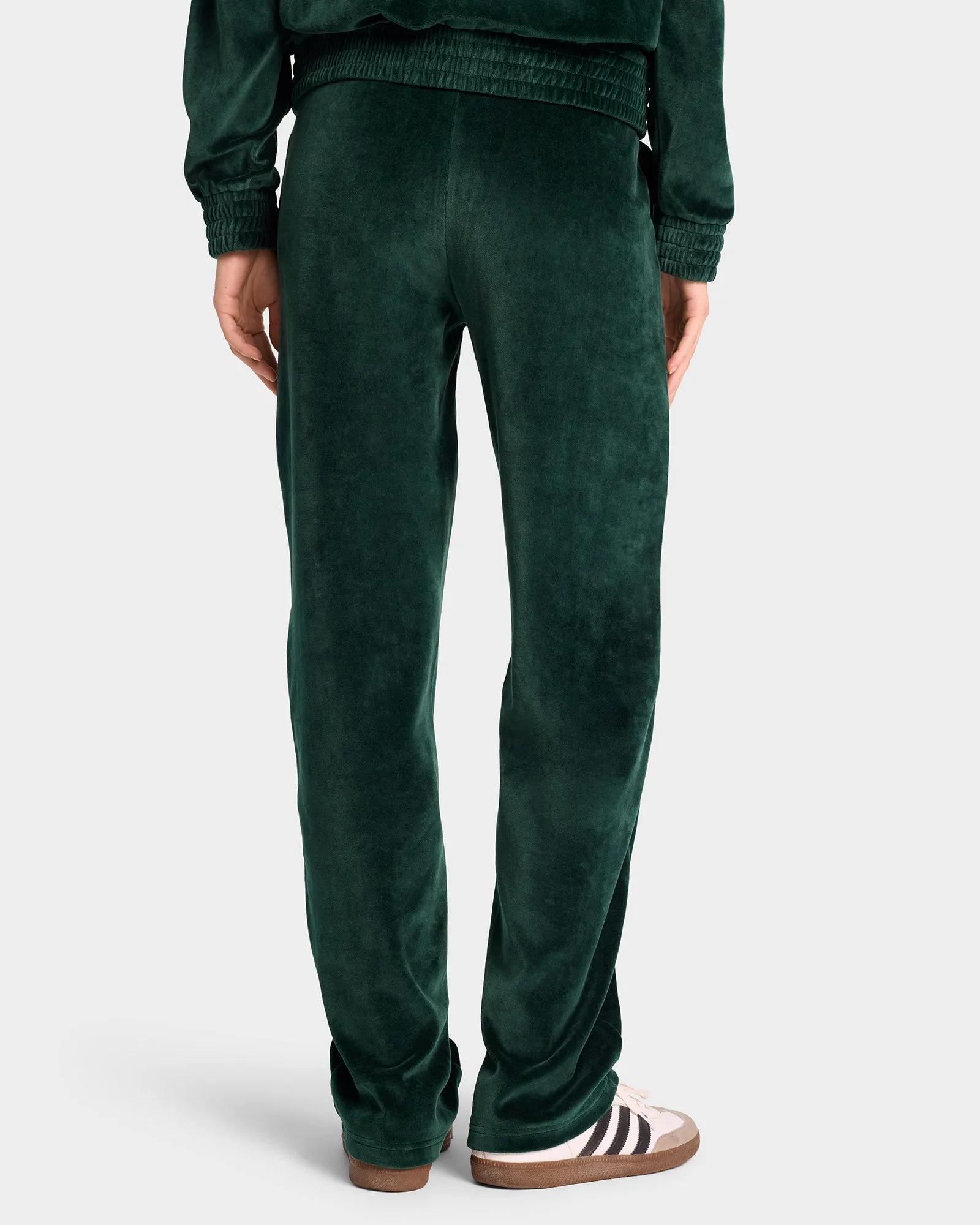 NY Crest Velour Track Pant - Forest/Cream sold by Sporty and Rich product image thumbnail 4