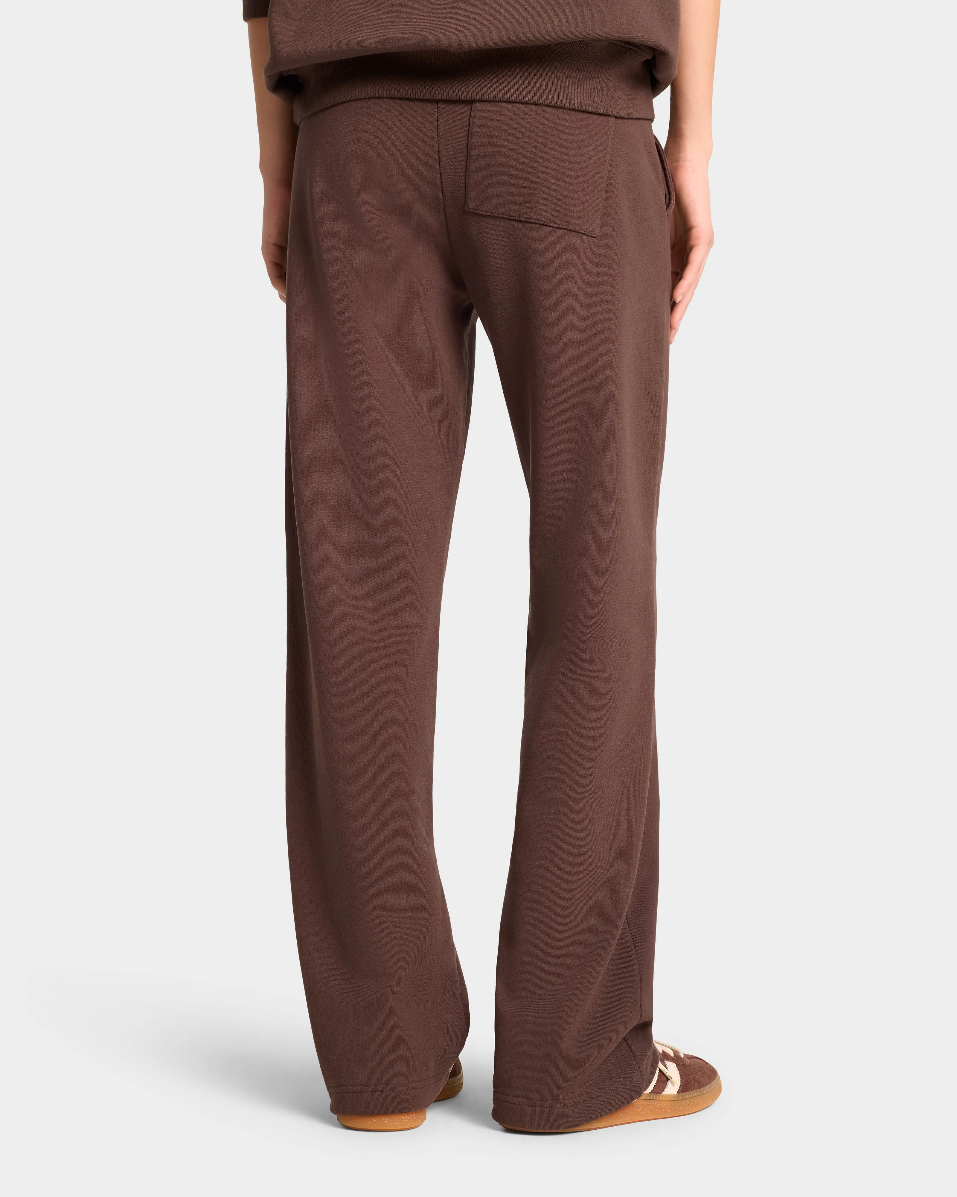 Oval Health straight leg sweatpant - Chocolate/Cream sold by Sporty and Rich product image thumbnail 4