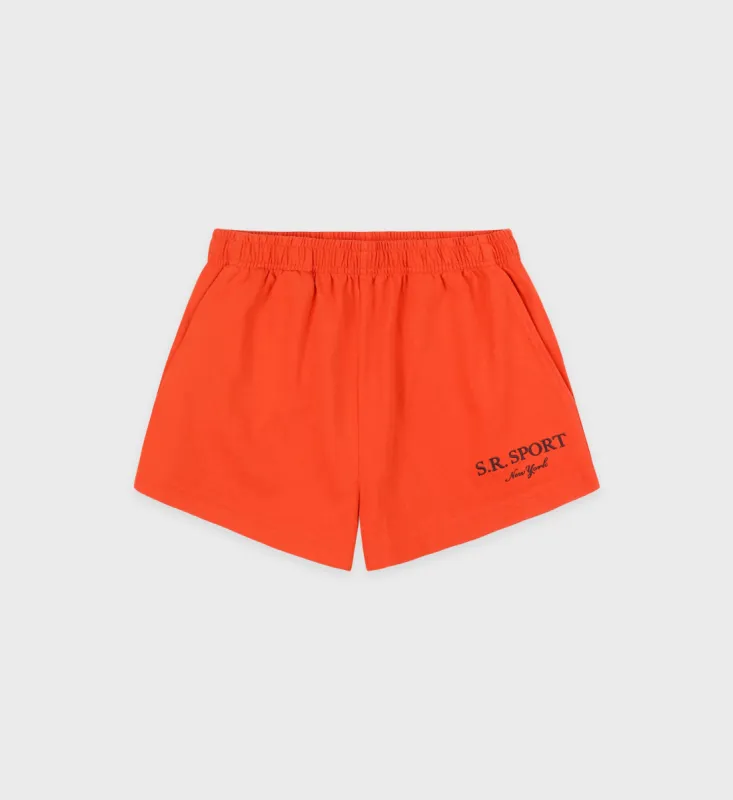 S.R. Sport Disco Short - Squash/Chocolate sold by Sporty and Rich
