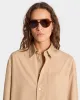 SRC Oversized Shirt - British Tan/White sold by Sporty and Rich