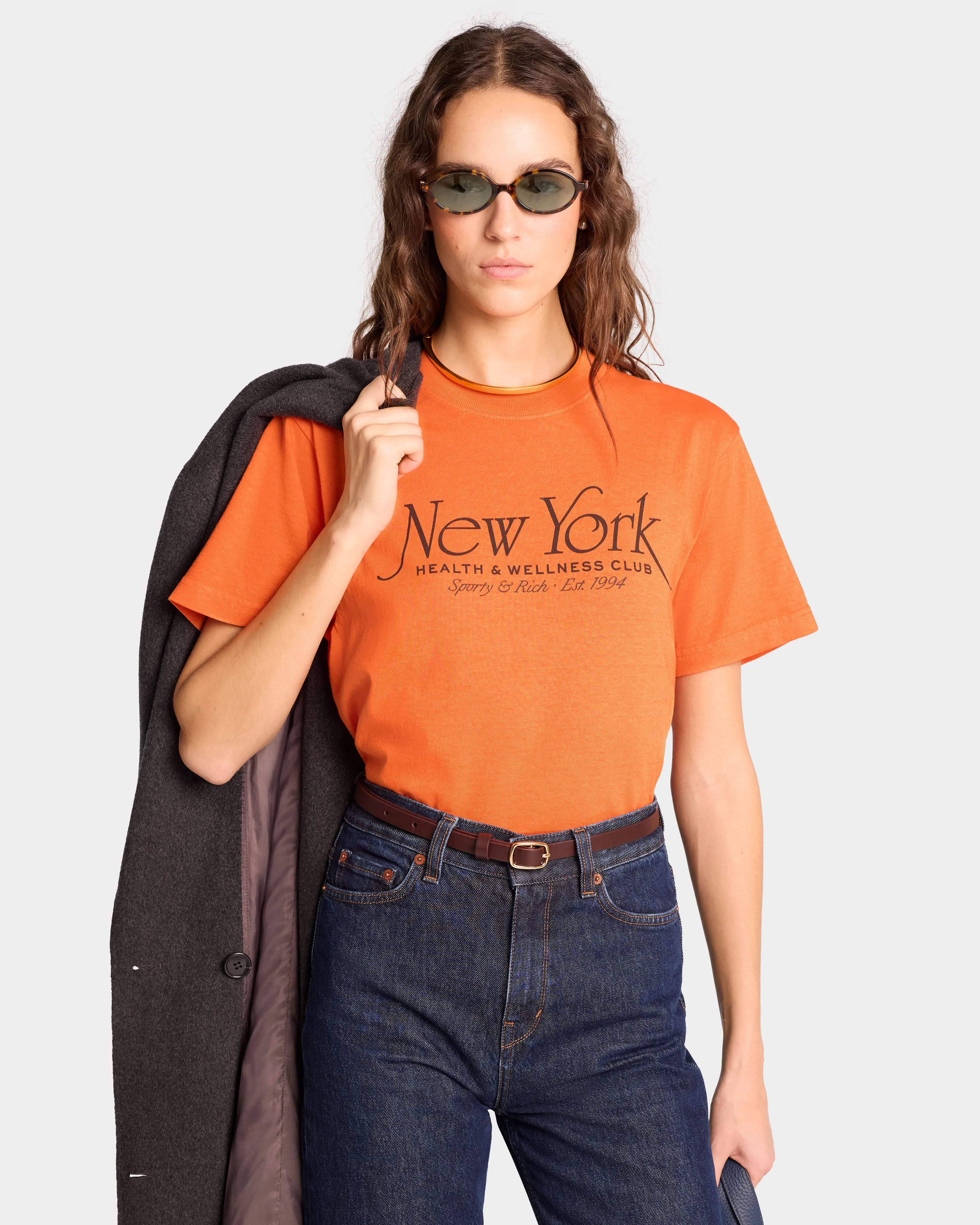 NY 94 T-Shirt - Squash/Chocolate sold by Sporty and Rich product image thumbnail 5