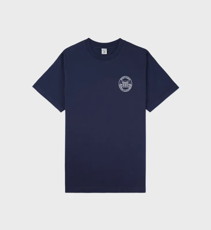 Vendome Resort T-Shirt - Navy/White sold by Sporty and Rich