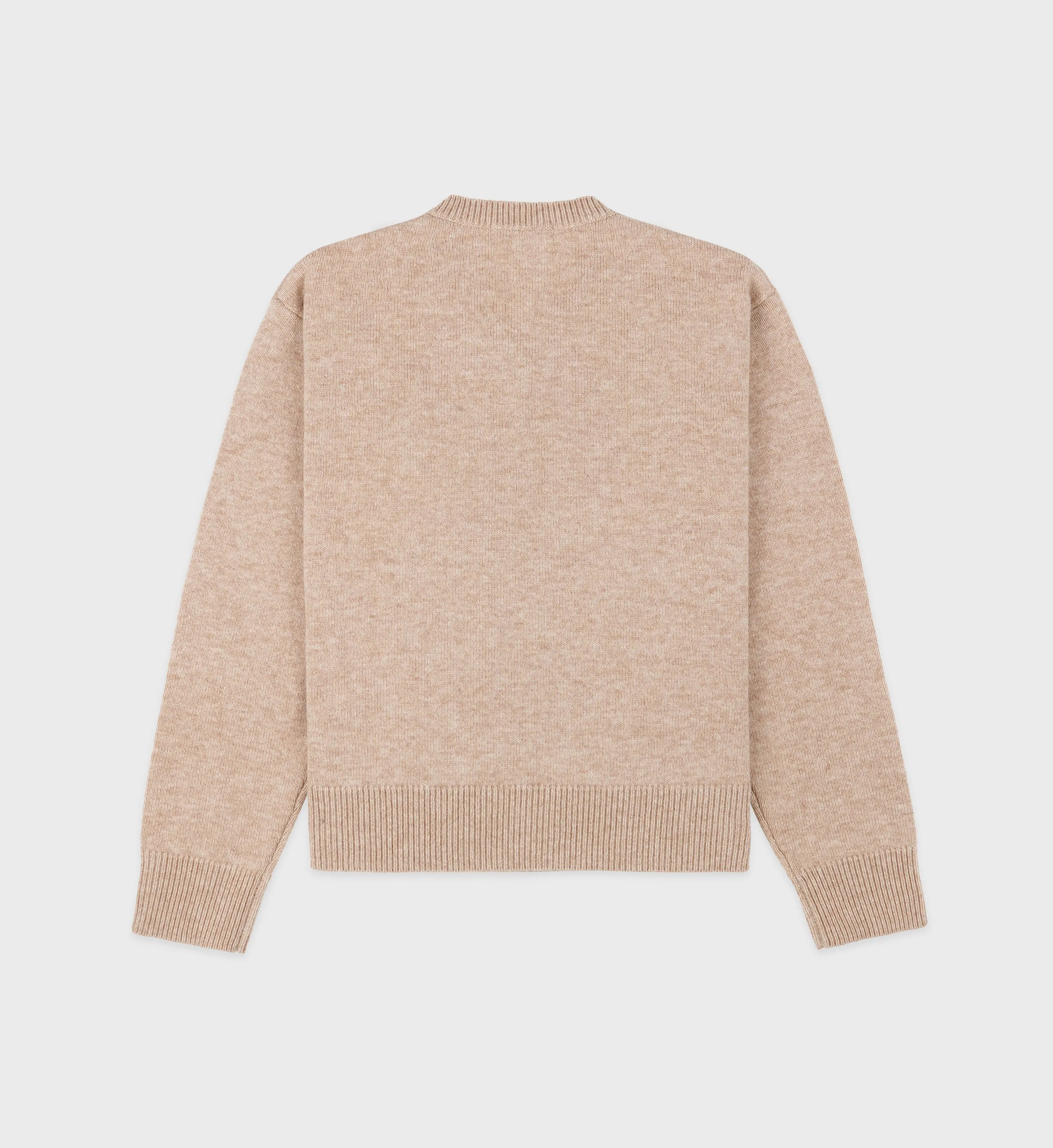 Serif Logo Argyle Sweater - Cream/Chocolate sold by Sporty and Rich product image thumbnail 5