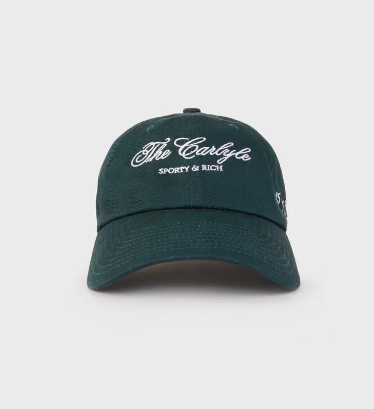 The Carlyle Souvenir Hat - Forest/White sold by Sporty and Rich