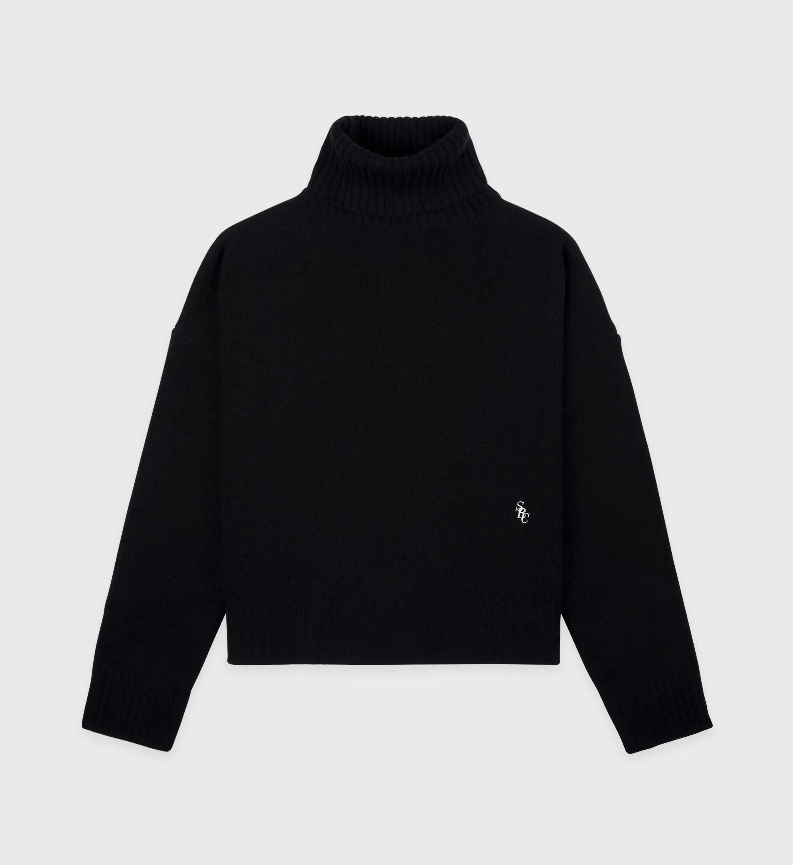 SRC Wool Turtleneck - Black/White sold by Sporty and Rich