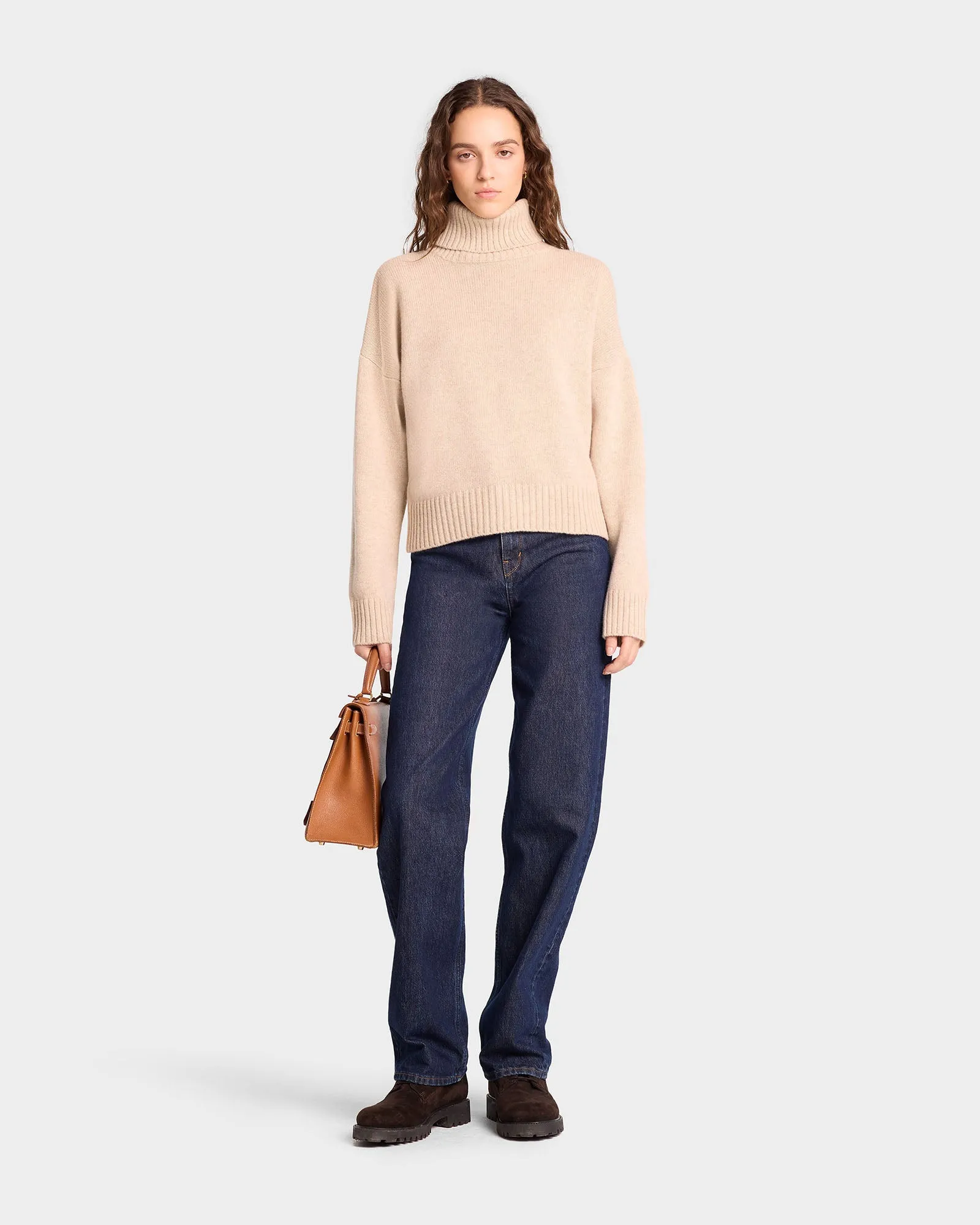 SRC Wool Turtleneck - Cream/White sold by Sporty and Rich product image thumbnail 4