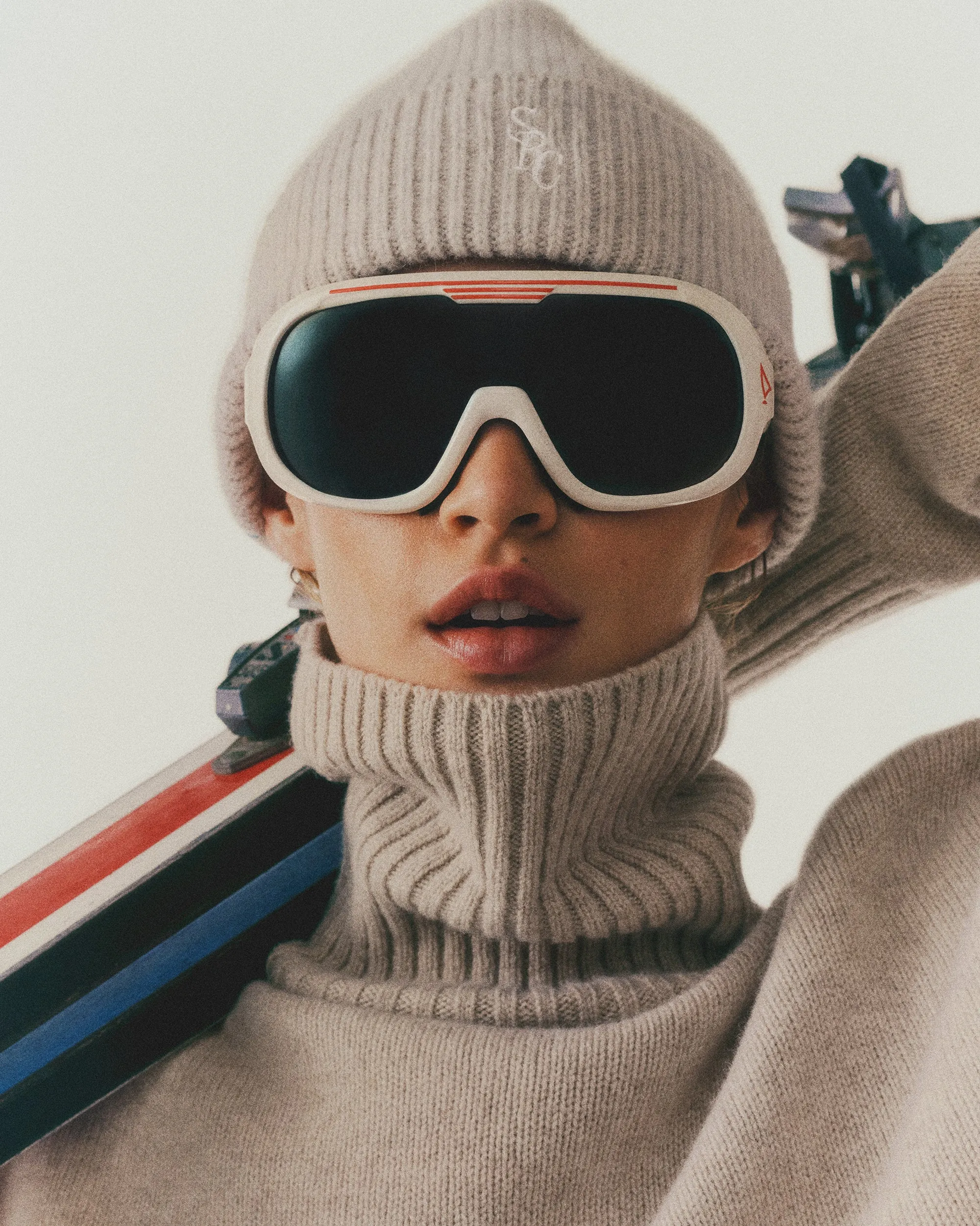 SRC Wool Turtleneck - Cream/White sold by Sporty and Rich product image thumbnail 3