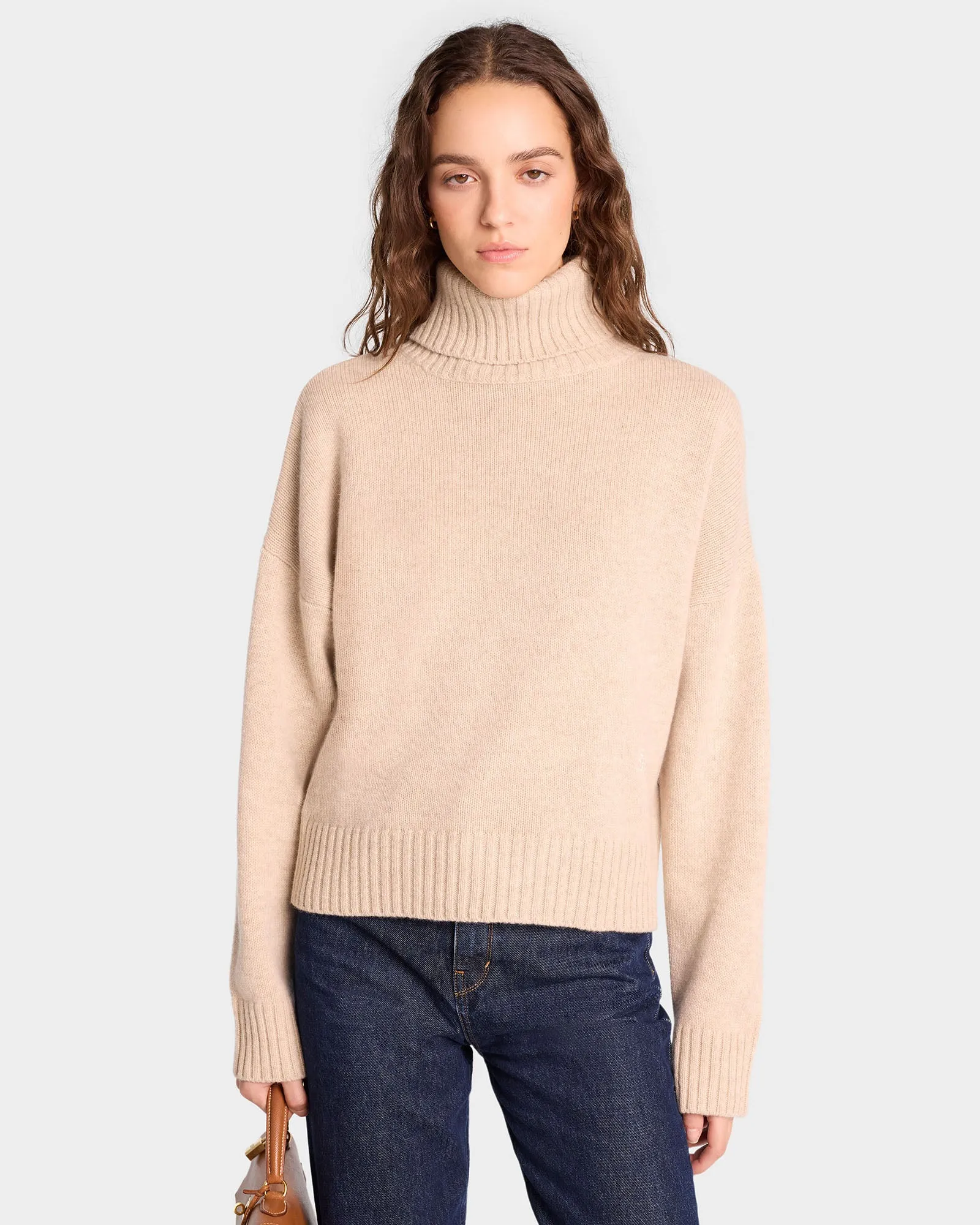 SRC Wool Turtleneck - Cream/White sold by Sporty and Rich product image thumbnail 5