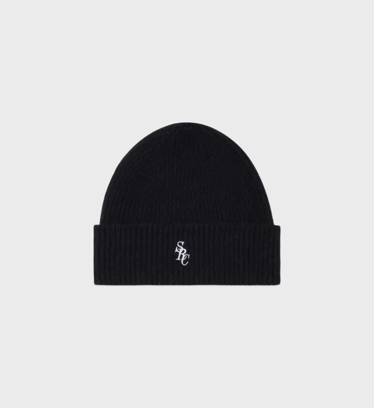 SRC Wool Beanie - Black/White sold by Sporty and Rich