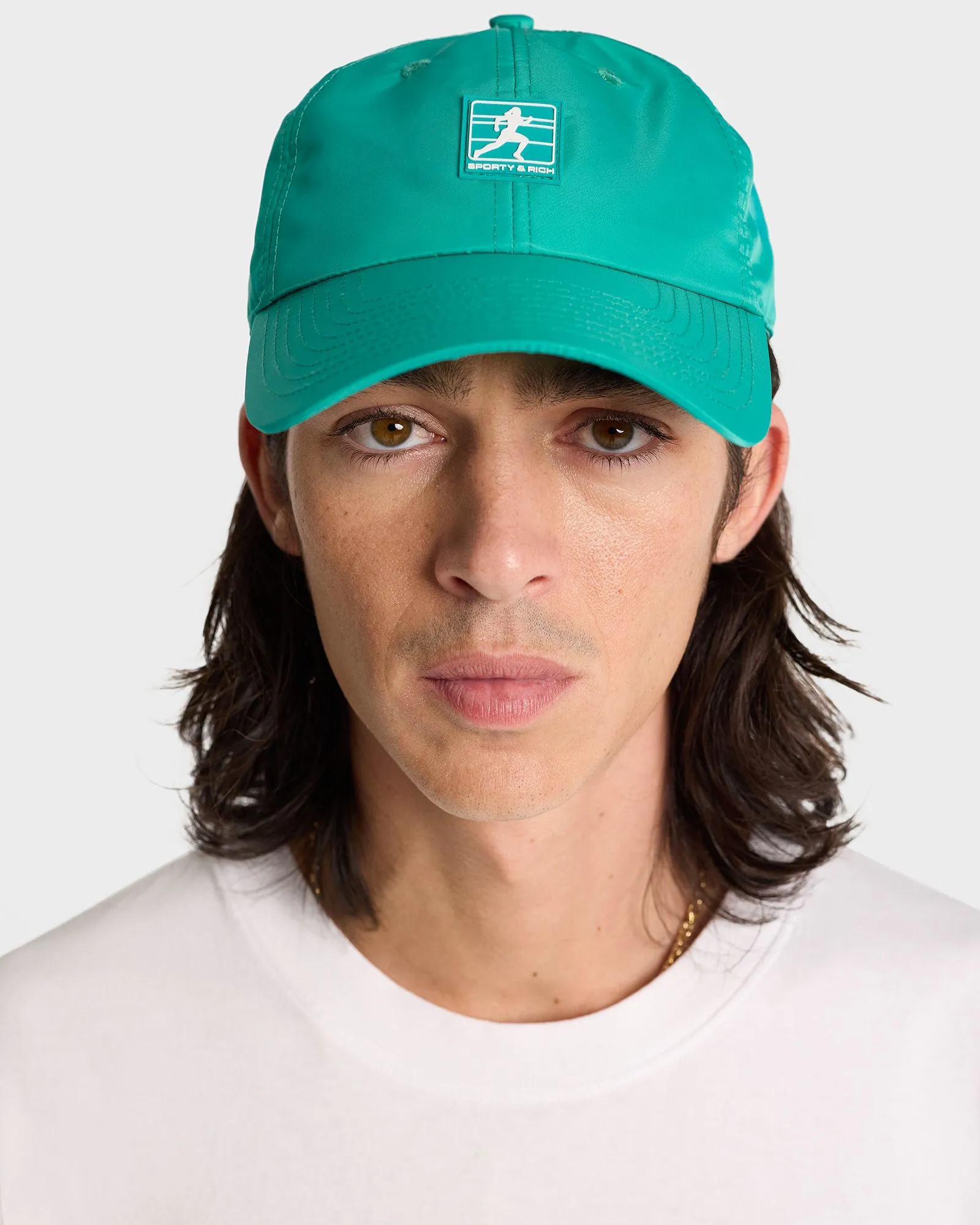 Running Woman Nylon Hat - Spring Green/White sold by Sporty and Rich product image thumbnail 3