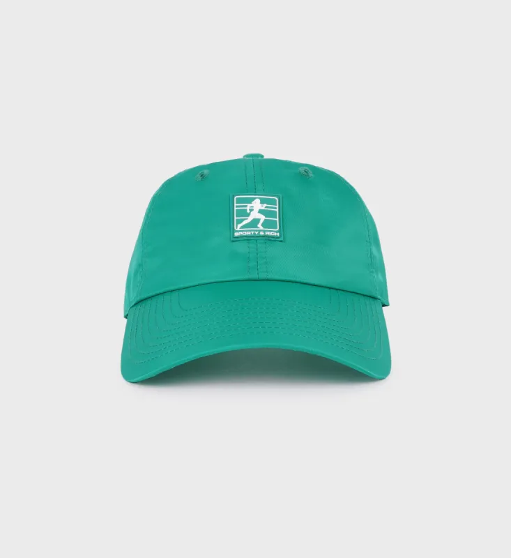 Running Woman Nylon Hat - Spring Green/White sold by Sporty and Rich