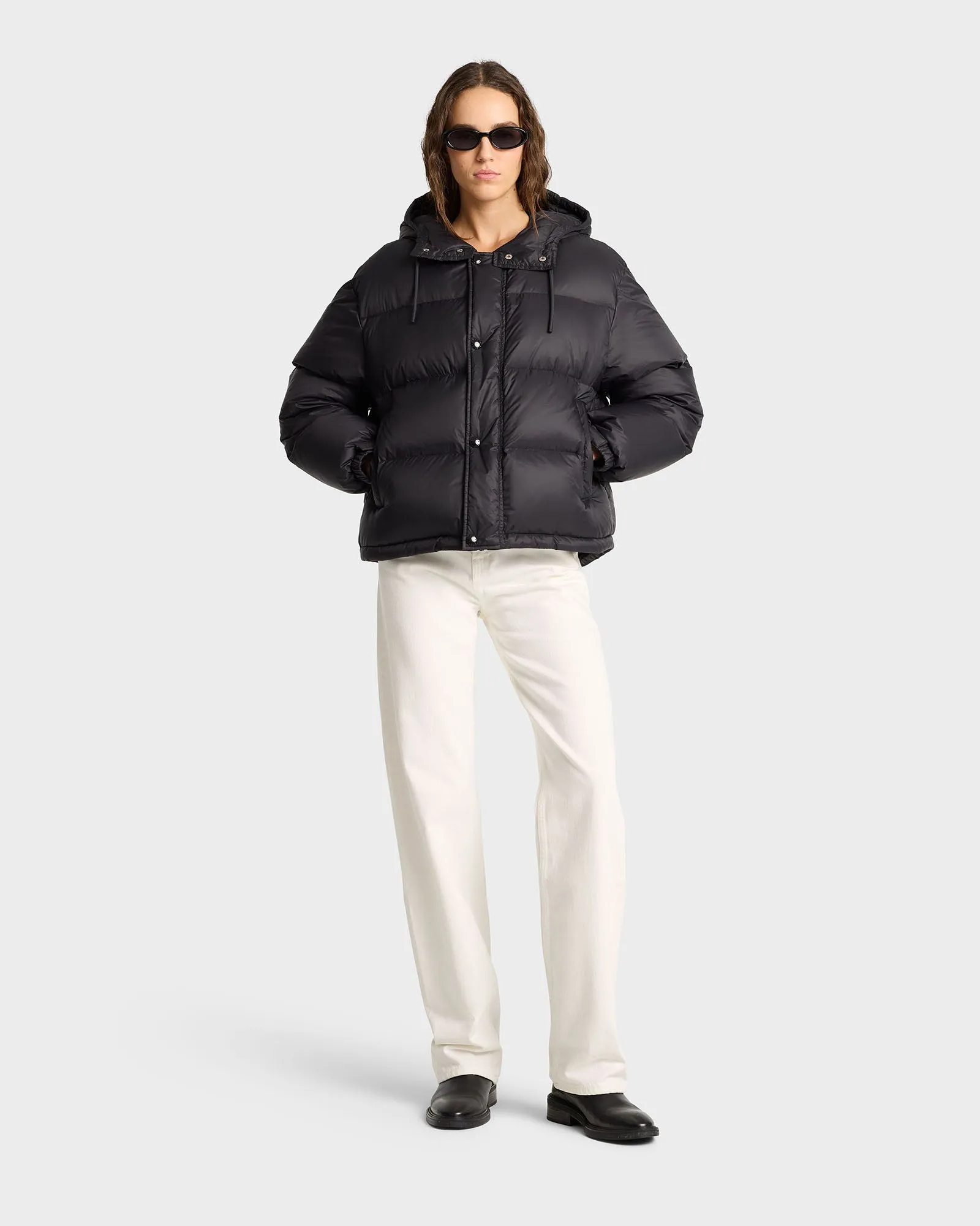 Running Woman Puffer Jacket - Black sold by Sporty and Rich product image thumbnail 3