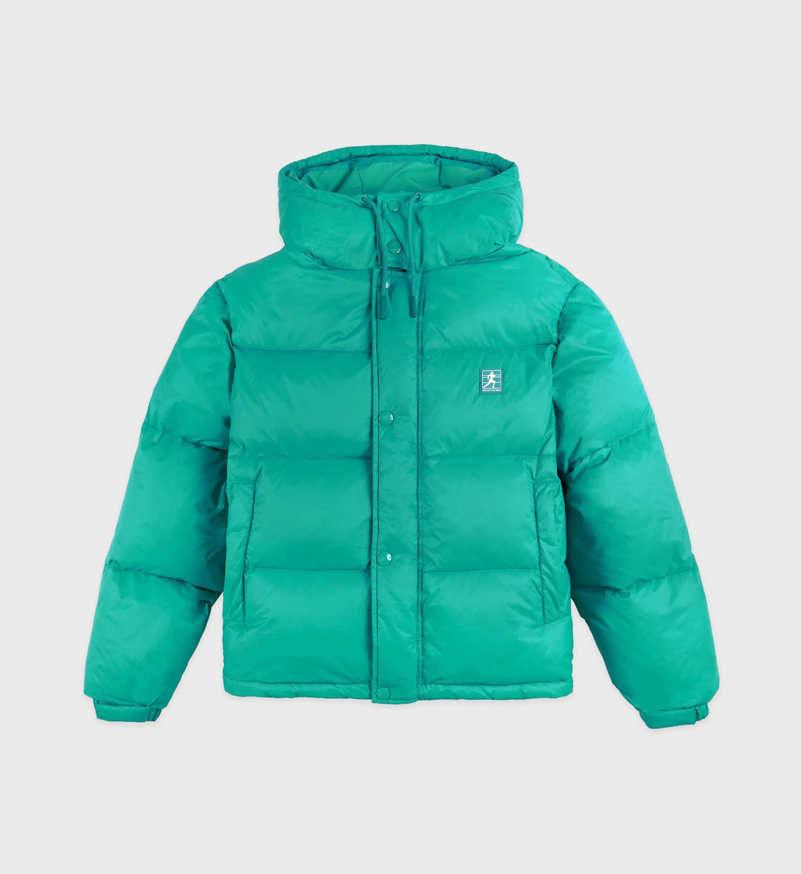 Running Woman Puffer Jacket - Spring Green sold by Sporty and Rich