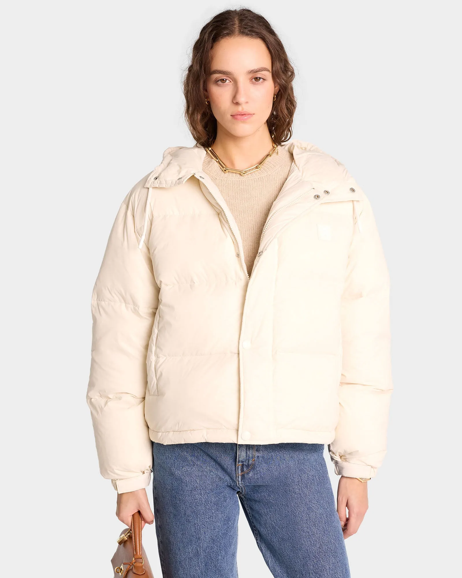 Running Woman Puffer Jacket - Off White sold by Sporty and Rich product image thumbnail 5