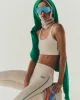 SR Runner Legging - Cream/Spring Green sold by Sporty and Rich