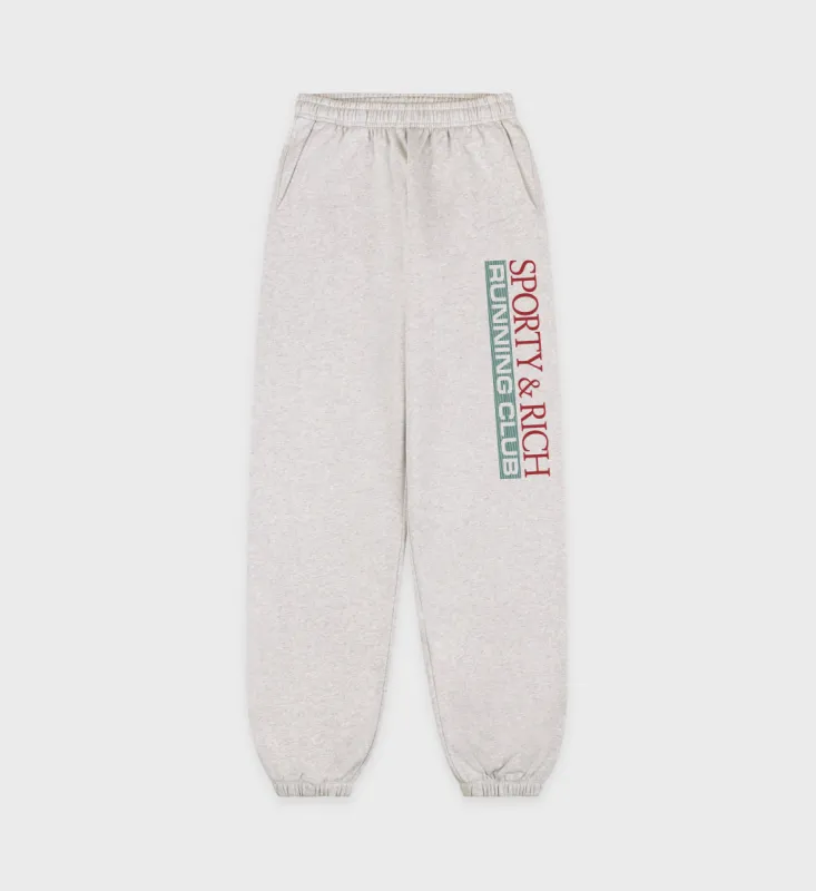 Finish Line Sweatpant - Heather Gray/Multi sold by Sporty and Rich