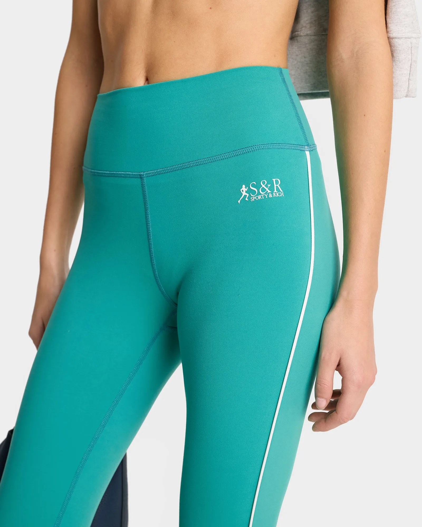 SR Runner Legging - Spring Green/White sold by Sporty and Rich product image thumbnail 4