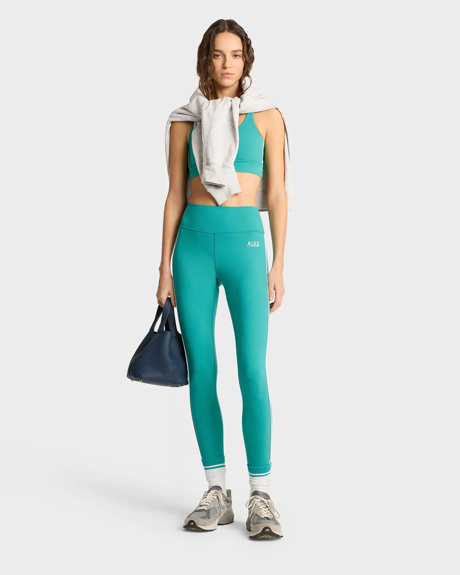 SR Runner Legging - Spring Green/White sold by Sporty and Rich product image thumbnail 2