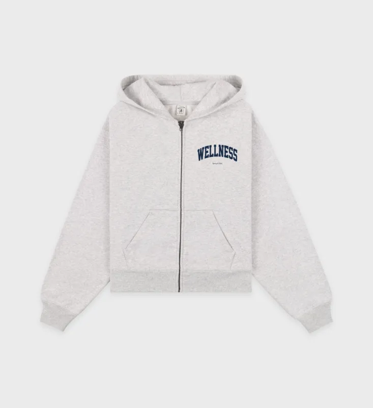 ◆DEINET◆ VELOUR HOOD ZIP UP IN WHITE MELANGE KDCCL4S531109 Juicy Couture Shoe Palace Exclusive OG Bling Zip Up Womens
