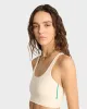 SR Runner Active Bra - Cream/Spring Green sold by Sporty and Rich