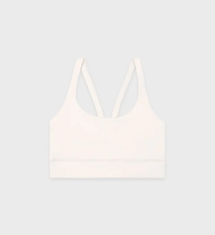 SR Runner Active Bra - Cream/Spring Green sold by Sporty and Rich