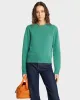 SRC Wool Crewneck - Spring Green/White sold by Sporty and Rich