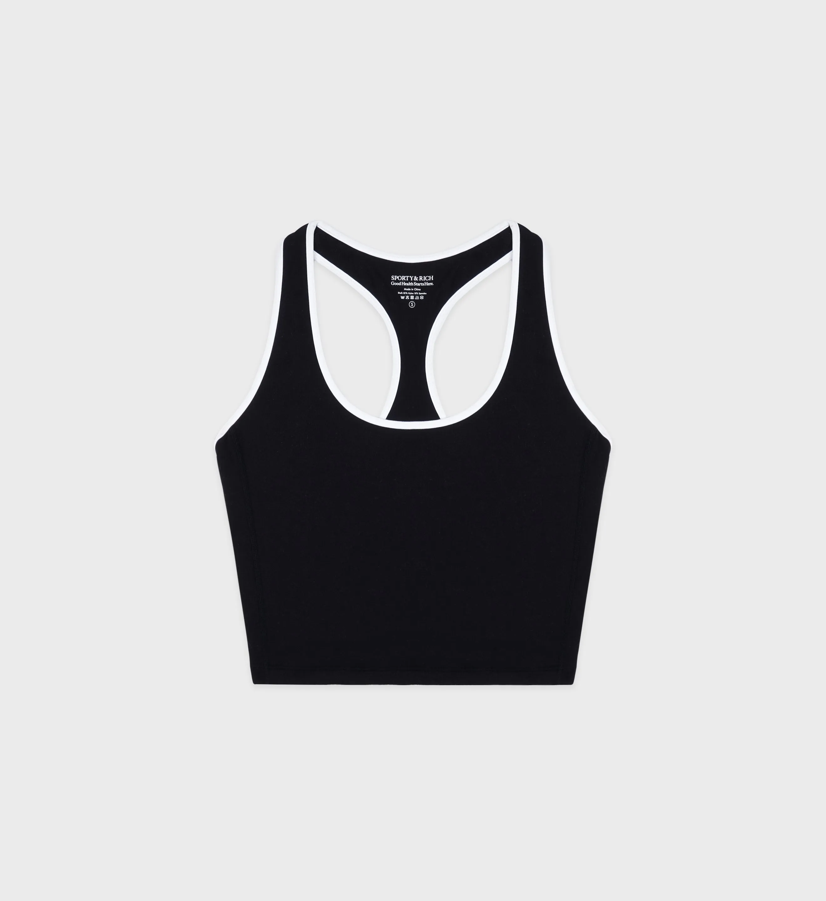 SR Runner Sports Tank - Black/White sold by Sporty and Rich