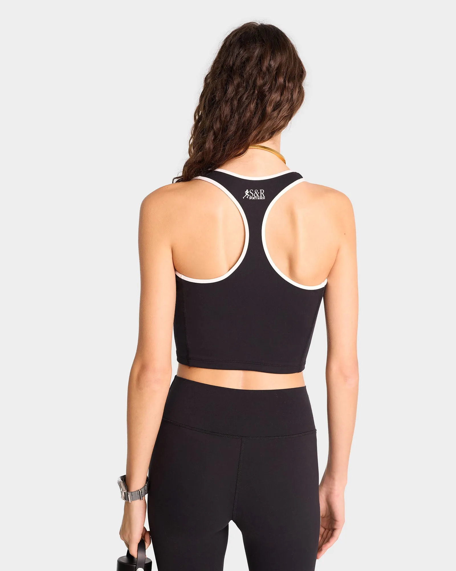 SR Runner Sports Tank - Black/White sold by Sporty and Rich product image thumbnail 5