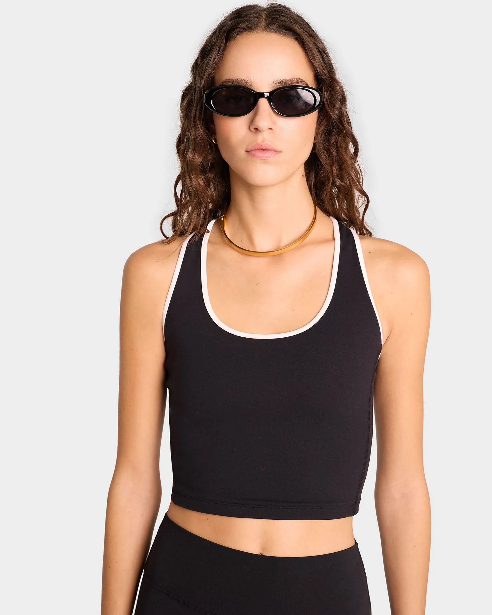 SR Runner Sports Tank - Black/White sold by Sporty and Rich product image thumbnail 4