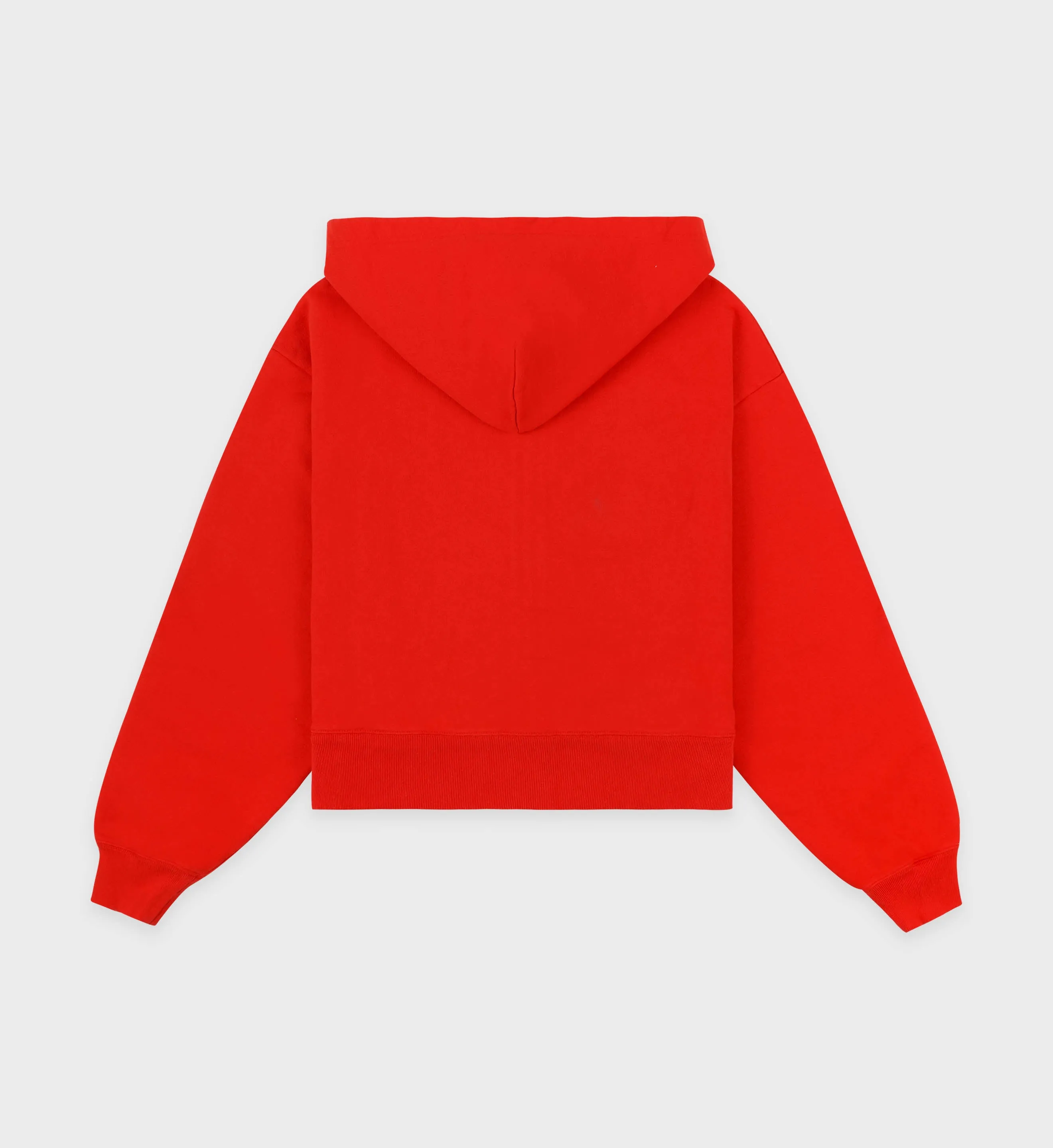 Royal Club Cropped Zip Hoodie - Bright Red/White sold by Sporty and Rich product image thumbnail 2