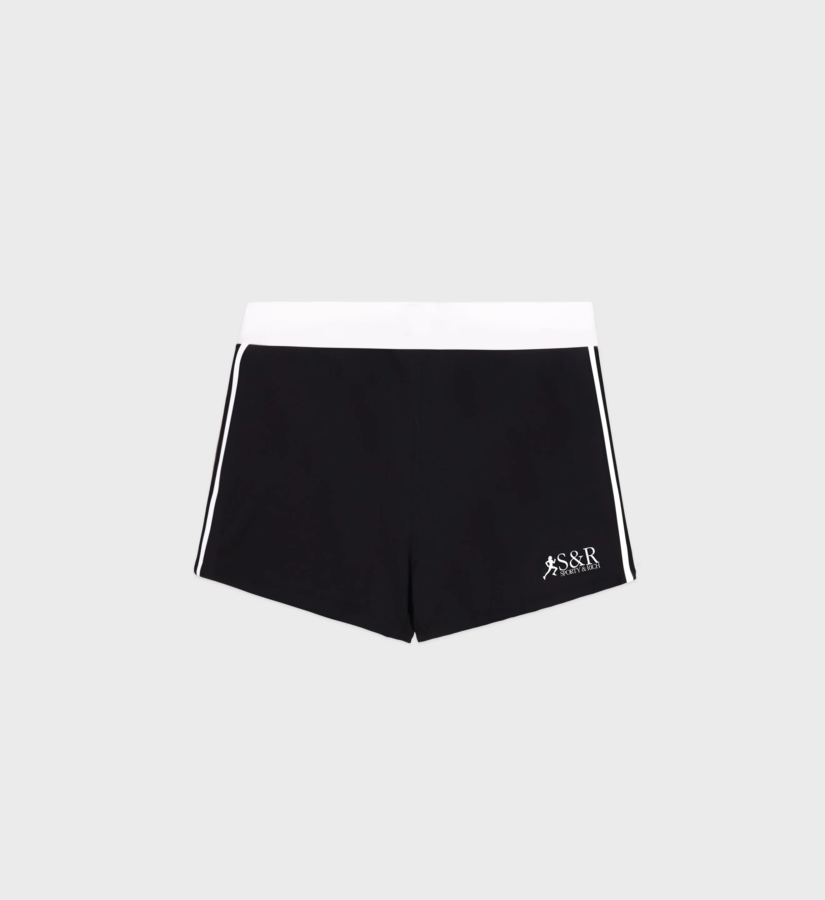 SR Runner Active Short - Black/White sold by Sporty and Rich