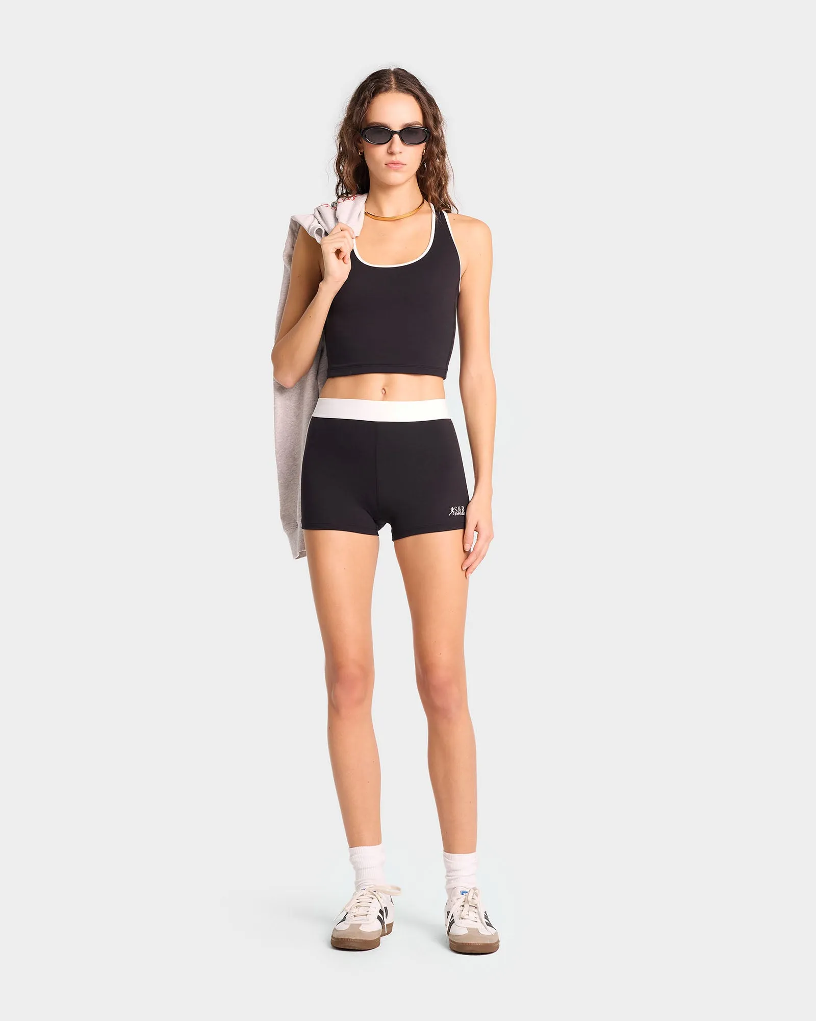 SR Runner Active Short - Black/White sold by Sporty and Rich product image thumbnail 4