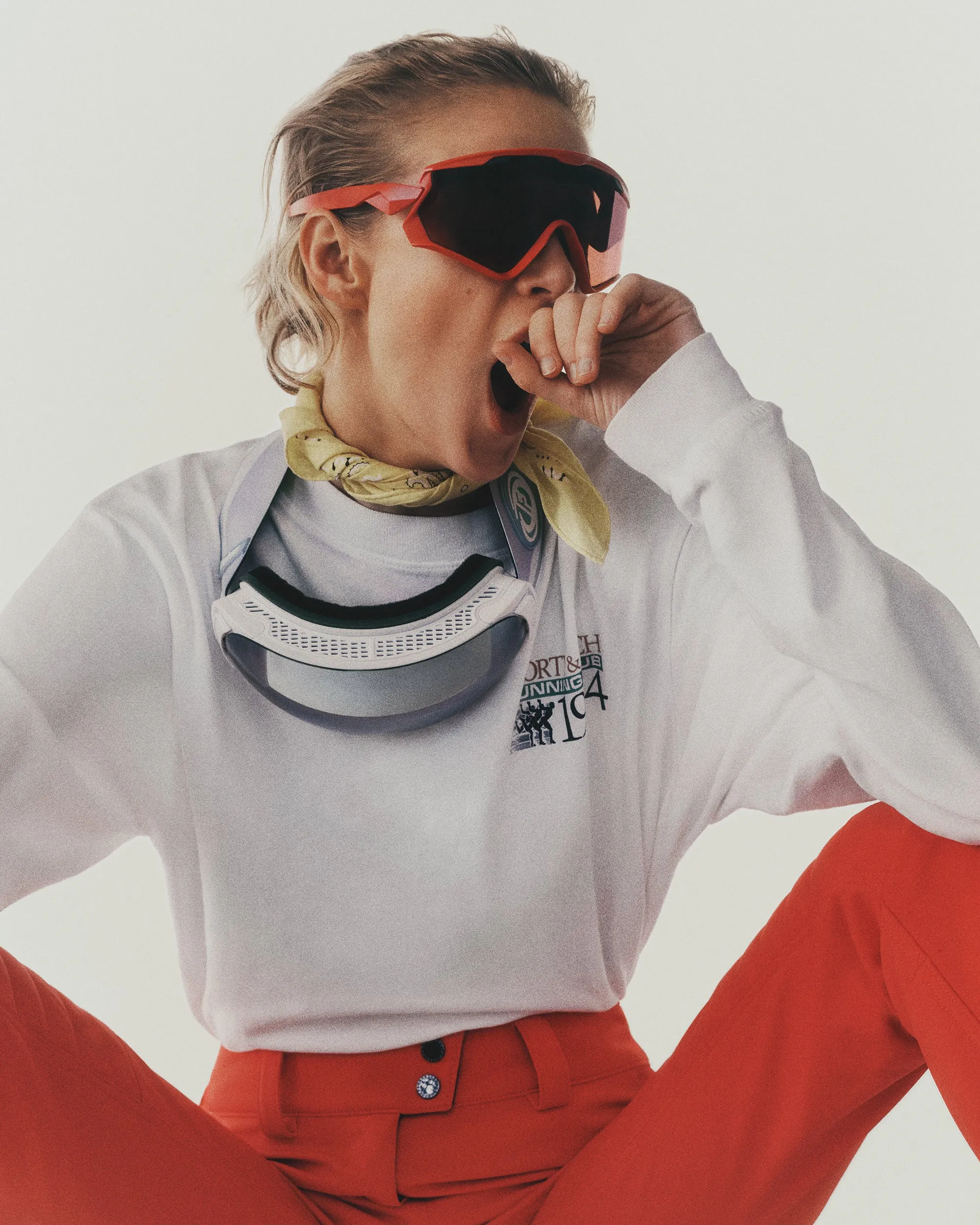 Finish Line Longsleeve - White/Multi sold by Sporty and Rich product image thumbnail 3