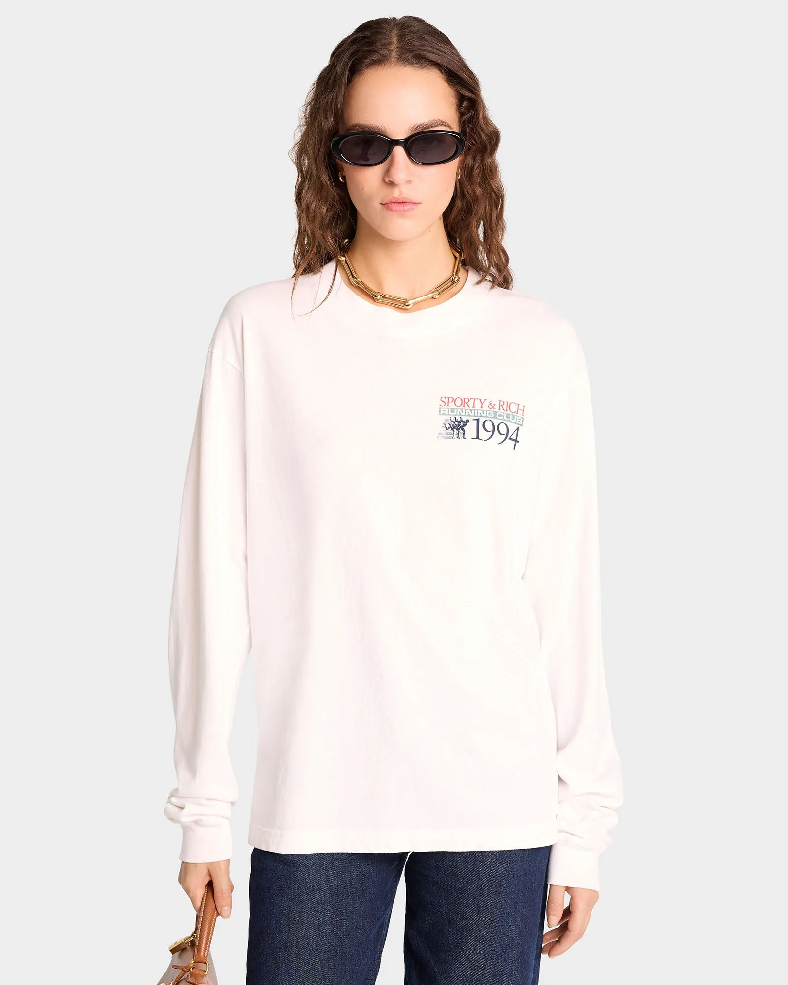 Finish Line Longsleeve - White/Multi sold by Sporty and Rich product image thumbnail 5