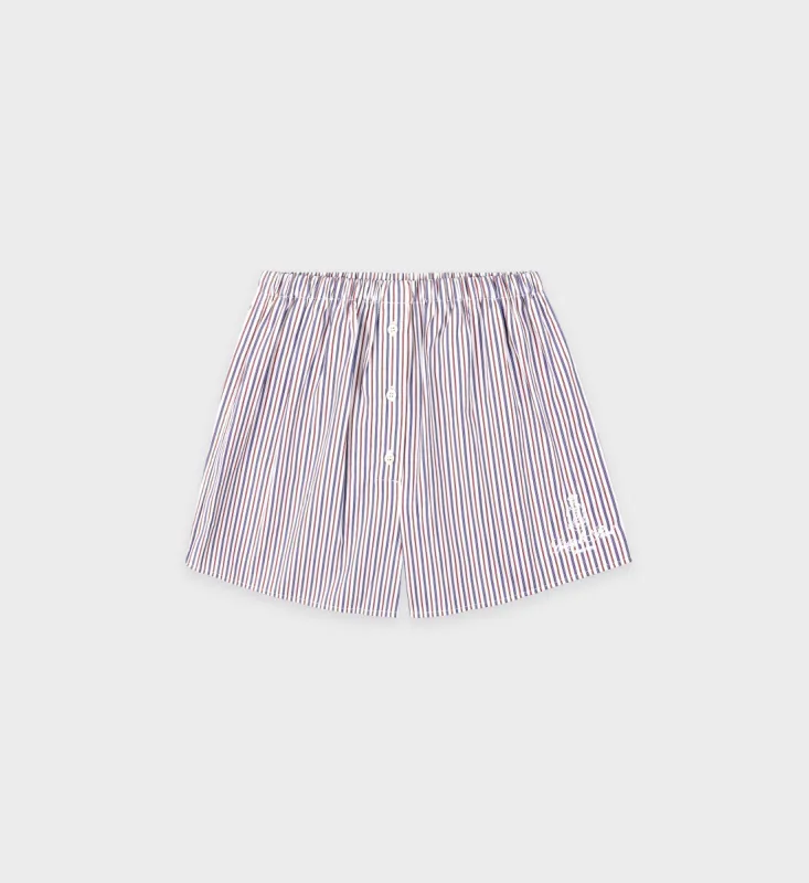 Vendome Mini Boxer Short - Navy/Red/White sold by Sporty and Rich