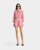 SRC Cropped Shirt - White/Red Stripe sold by Sporty and Rich