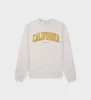 California Crewneck - Heather Gray/Gold sold by Sporty and Rich
