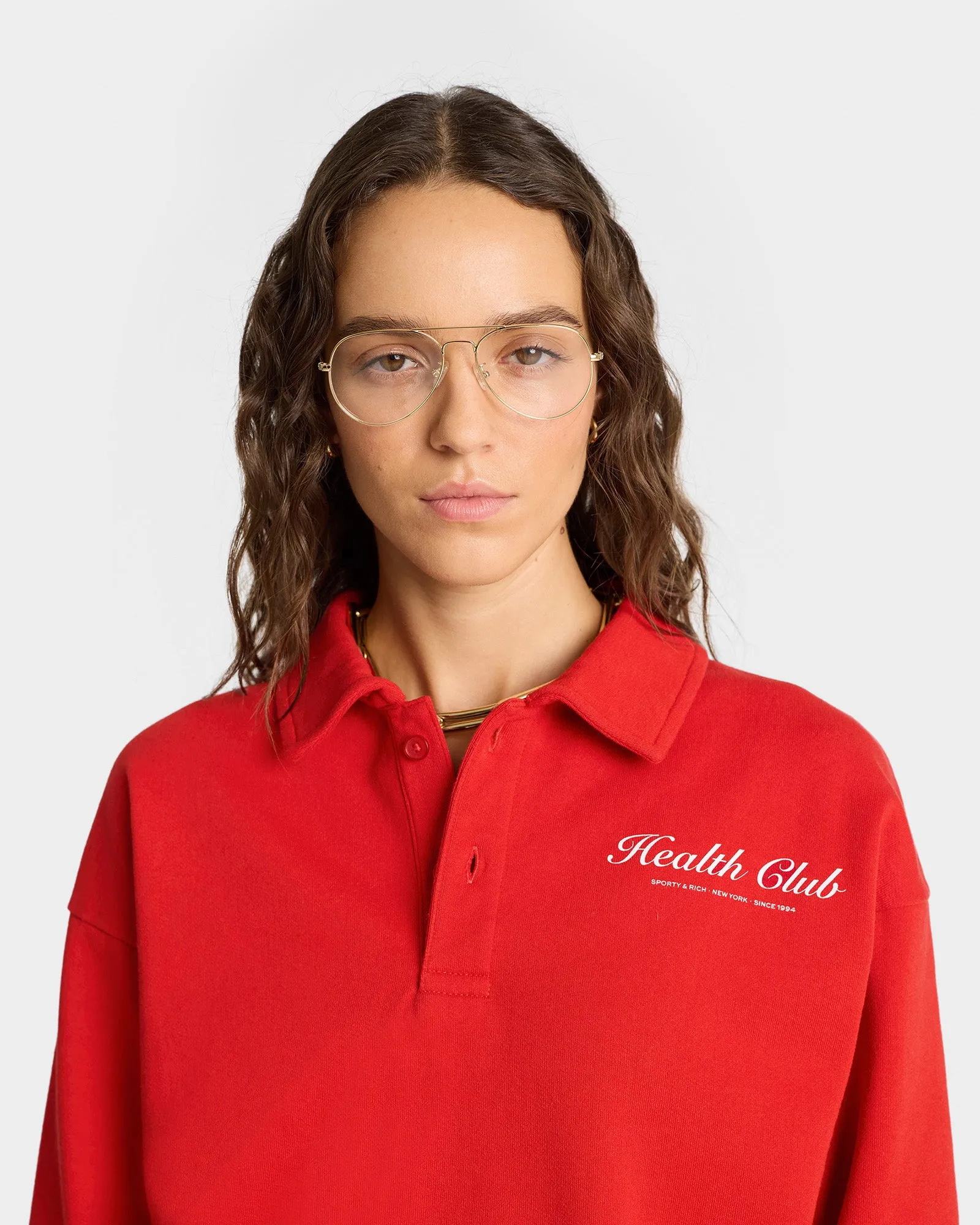 Plaza Polo - Ruby/White sold by Sporty and Rich product image thumbnail 5