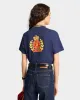 NY Crest T-Shirt - Navy/Gold sold by Sporty and Rich