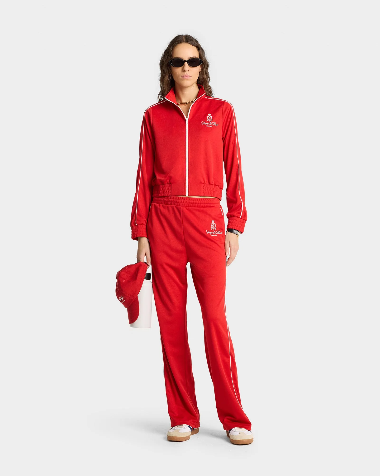 Vendome Track Jacket - Ruby/White sold by Sporty and Rich product image thumbnail 4