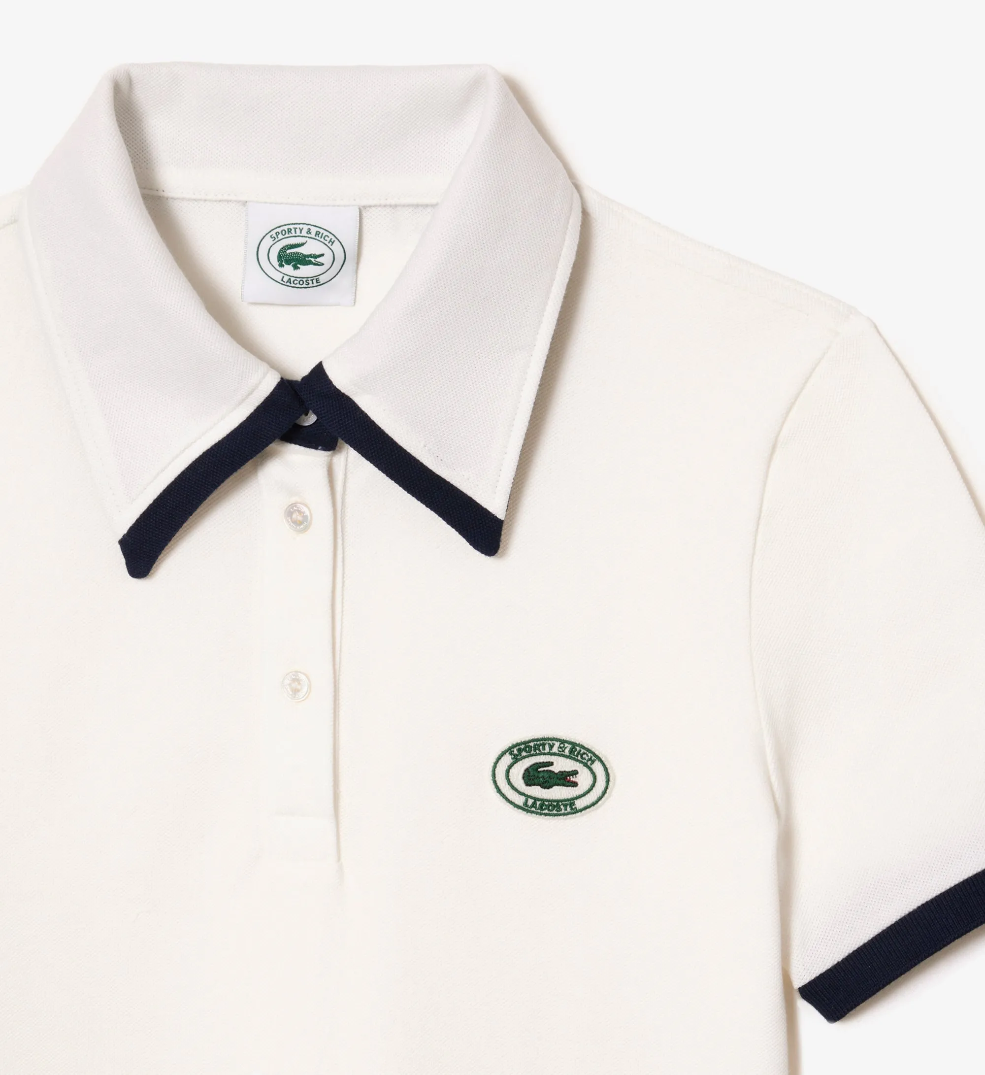 Piqué Polo - Farine/Marine sold by Sporty and Rich product image thumbnail 2