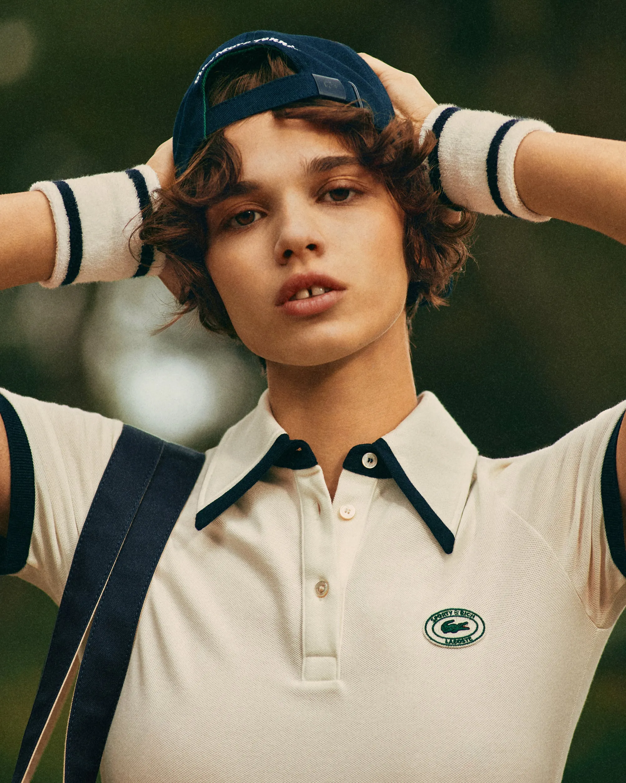 Piqué Polo - Farine/Marine sold by Sporty and Rich product image thumbnail 3