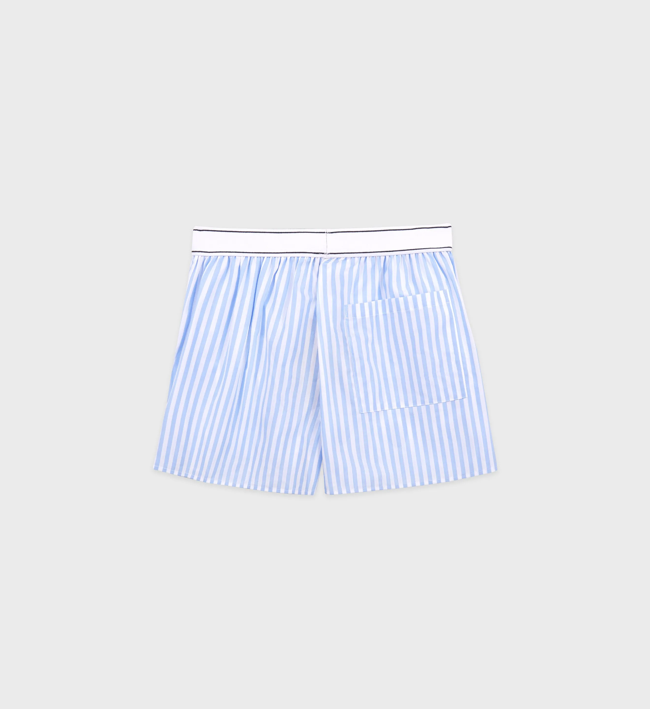 Serif Logo Boxer Short - Sky Blue Striped sold by Sporty and Rich product image thumbnail 2
