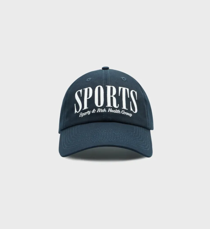 Sports Hat - Navy/White sold by Sporty and Rich