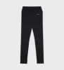 Serif Logo Ribbed Legging - Black/White sold by Sporty and Rich