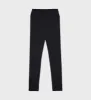 Serif Logo Ribbed Legging - Black/White sold by Sporty and Rich