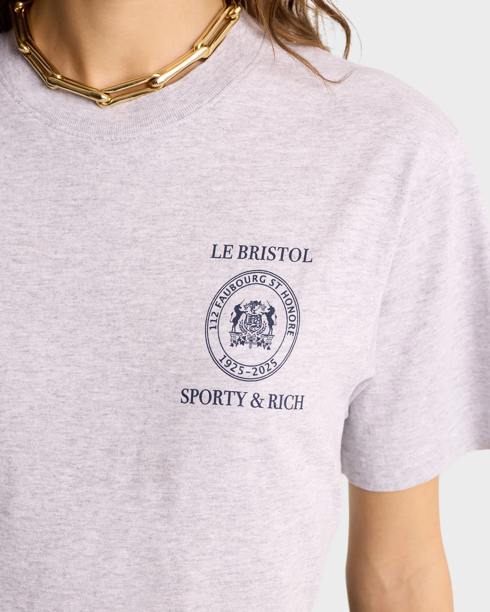 Crest Seal 100th T-Shirt - Heather Gray/Navy sold by Sporty and Rich product image thumbnail 5