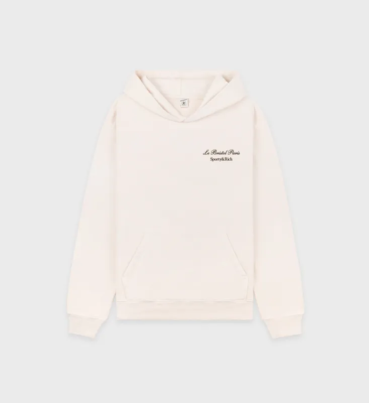 Faubourg Hoodie - Cream/Chocolate sold by Sporty and Rich