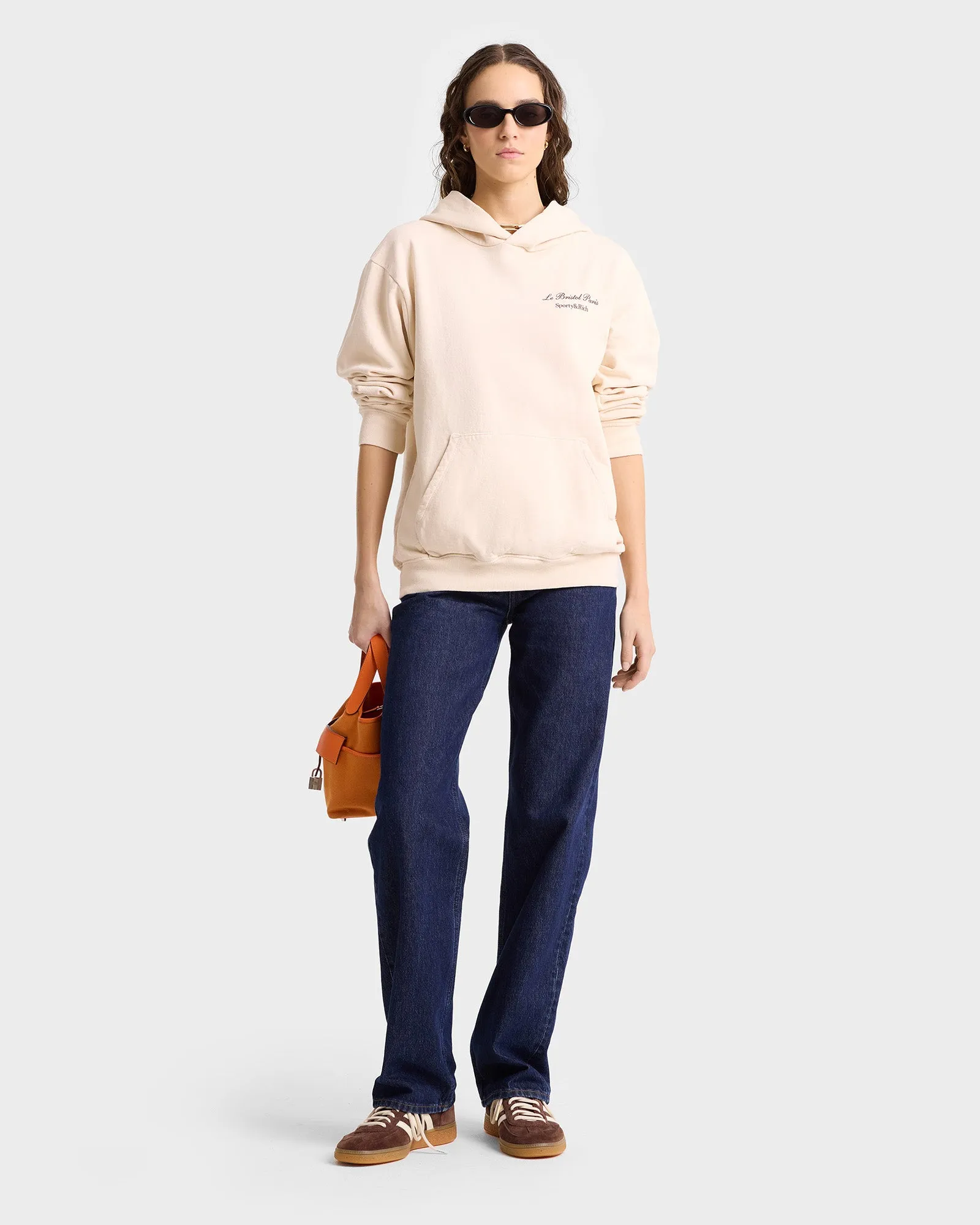 Faubourg Hoodie - Cream/Chocolate sold by Sporty and Rich product image thumbnail 3